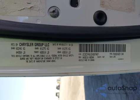 2014 Dodge Challenger Sxt from USA, damaged, VIN 2C3CDYAG1EH267067